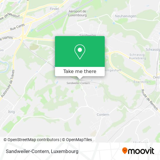 Sandweiler-Contern map