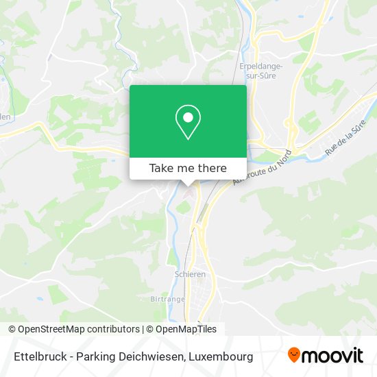 Ettelbruck - Parking Deichwiesen Karte