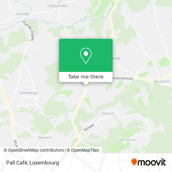 Pall Café map