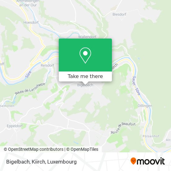 Bigelbach, Kiirch map