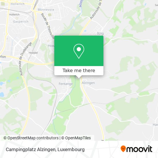 Campingplatz Alzingen map
