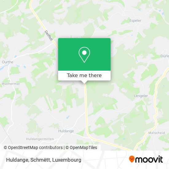 Huldange, Schmëtt map