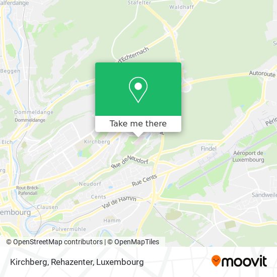 Kirchberg, Rehazenter Karte