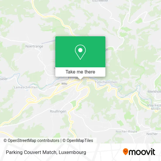 Parking Couvert Match map