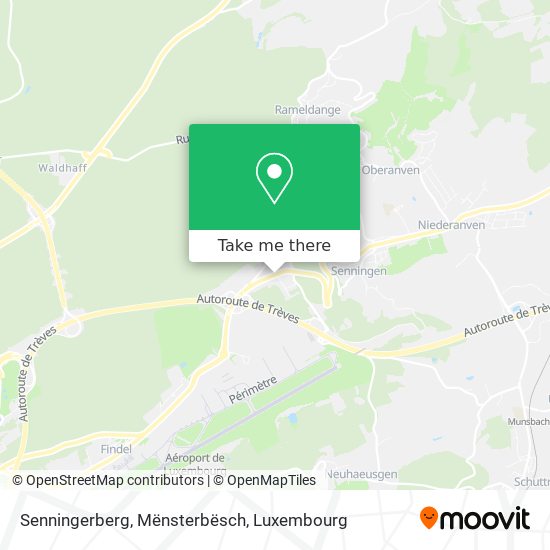 Senningerberg, Mënsterbësch Karte