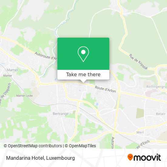 Mandarina Hotel map