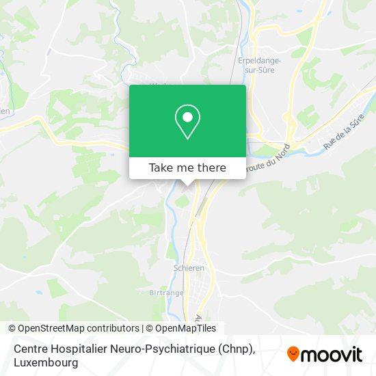 Centre Hospitalier Neuro-Psychiatrique (Chnp) Karte