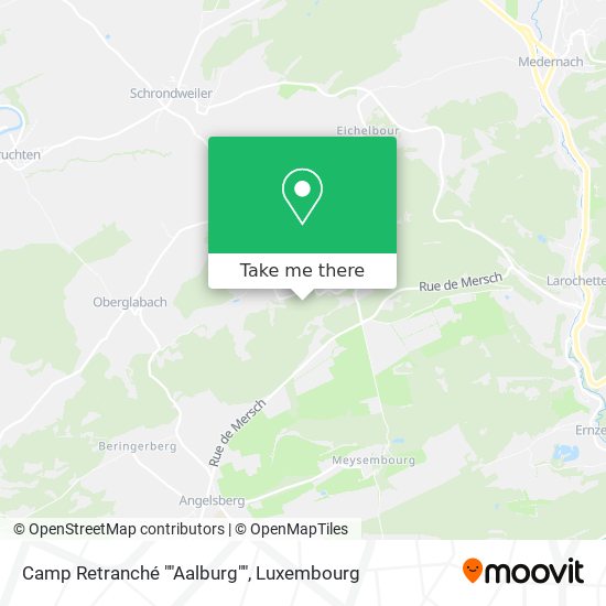 Camp Retranché ""Aalburg"" map