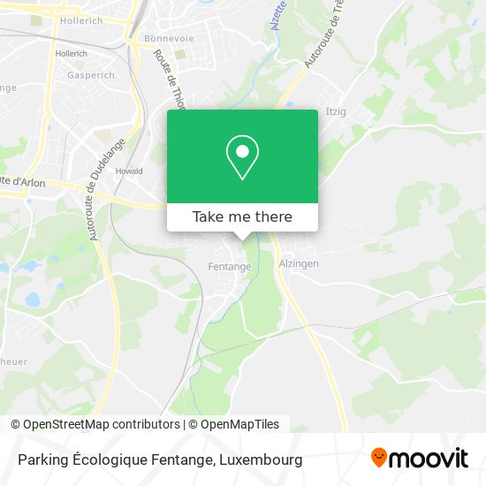 Parking Écologique Fentange map