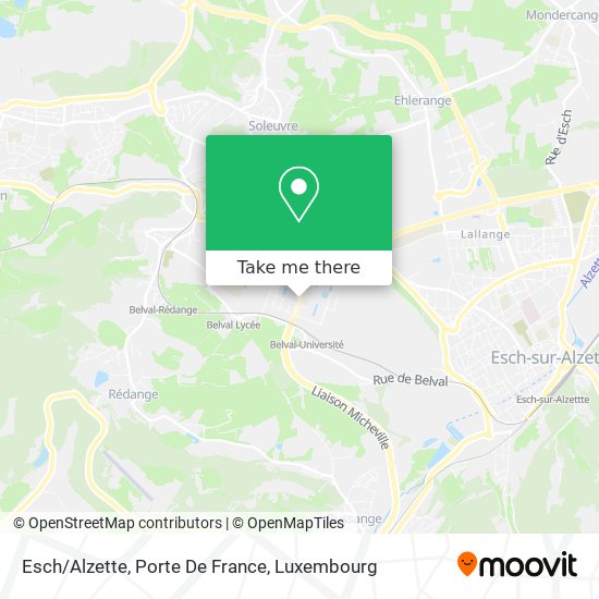 Esch/Alzette, Porte De France map