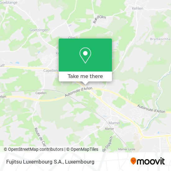 Fujitsu Luxembourg S.A. map