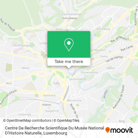 Centre De Recherche Scientifique Du Musée National D’Histoire Naturelle Karte