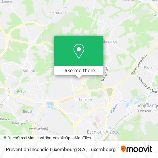 Prévention Incendie Luxembourg S.A. map