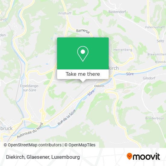Diekirch, Glaesener Karte