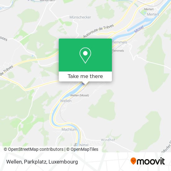 Wellen, Parkplatz map