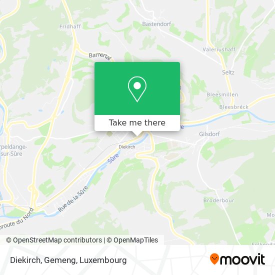 Diekirch, Gemeng map
