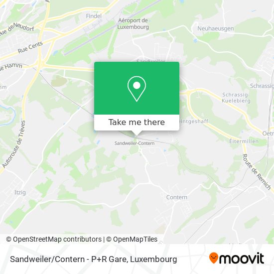 Sandweiler/Contern - P+R Gare map