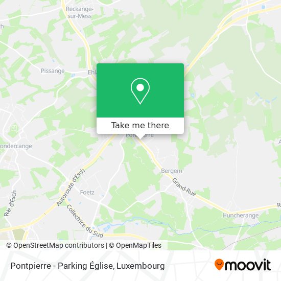 Pontpierre - Parking Église Karte