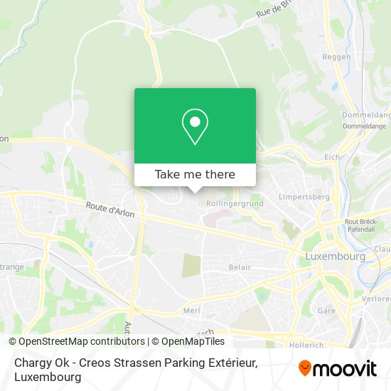 Chargy Ok - Creos Strassen Parking Extérieur map