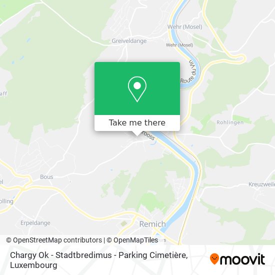 Chargy Ok - Stadtbredimus - Parking Cimetière Karte