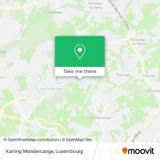 Karting Mondercange map