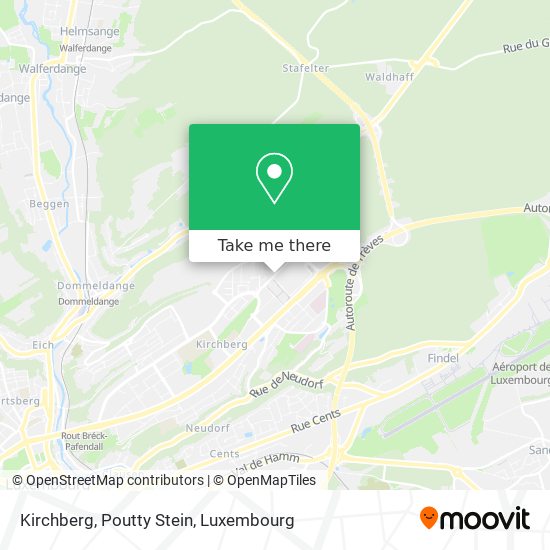 Kirchberg, Poutty Stein map