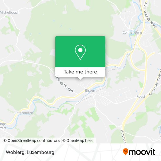 Wobierg map