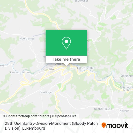 28th Us-Infantry-Division-Monument (Bloody Patch Division) map