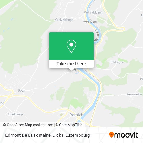 Edmont De La Fontaine, Dicks map