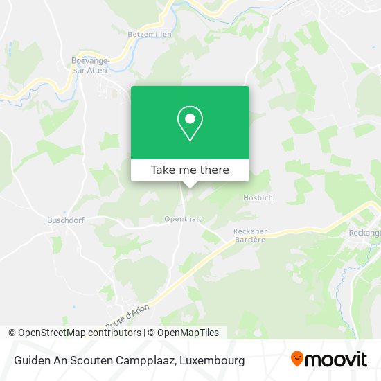 Guiden An Scouten Campplaaz map