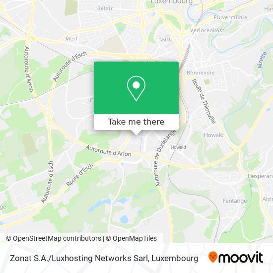 Zonat S.A. / Luxhosting Networks Sarl Karte