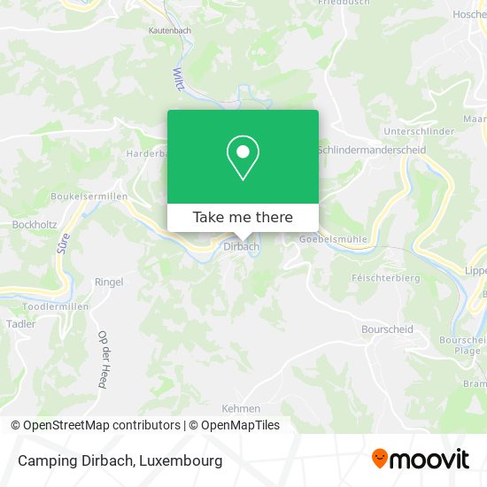 Camping Dirbach map