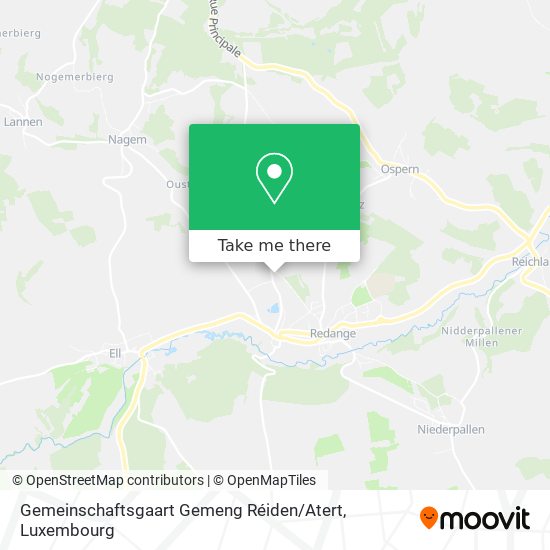 Gemeinschaftsgaart Gemeng Réiden / Atert map