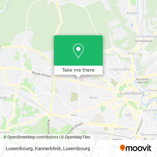 Luxembourg, Kannerklinik map