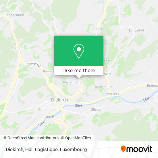 Diekirch, Hall Logistique map