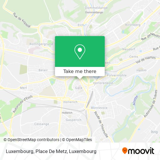 Luxembourg, Place De Metz map