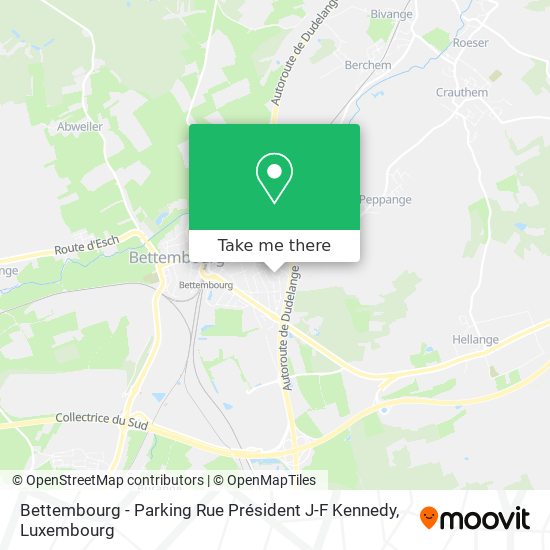 Bettembourg - Parking Rue Président J-F Kennedy map