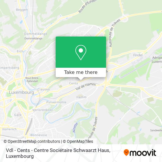 Vdl - Cents - Centre Sociétaire Schwaarzt Haus Karte