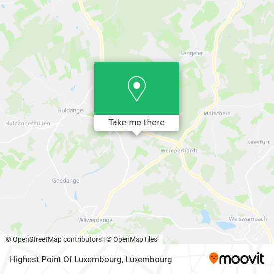 Highest Point Of Luxembourg map