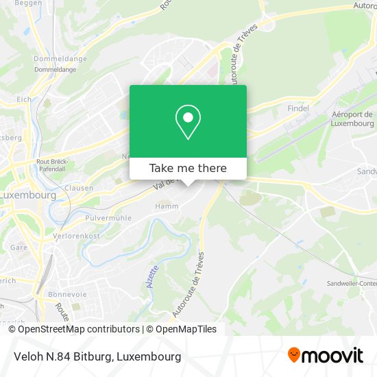 Veloh N.84 Bitburg map