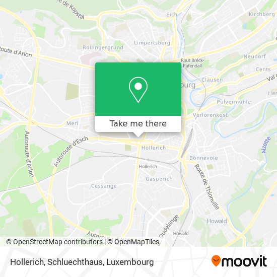 Hollerich, Schluechthaus Karte