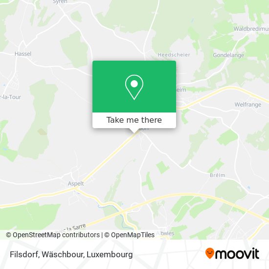 Filsdorf, Wäschbour map