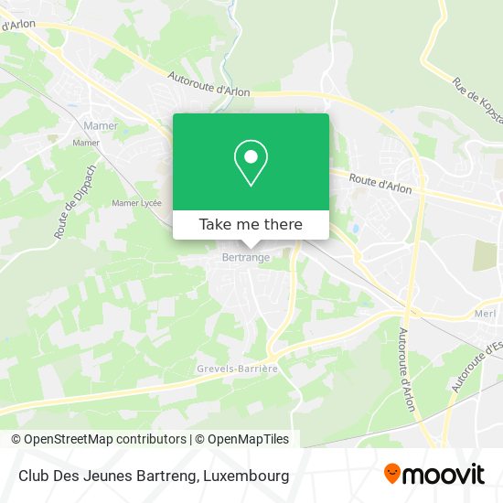 Club Des Jeunes Bartreng map