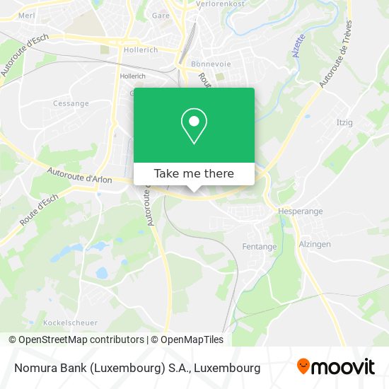Nomura Bank (Luxembourg) S.A. map