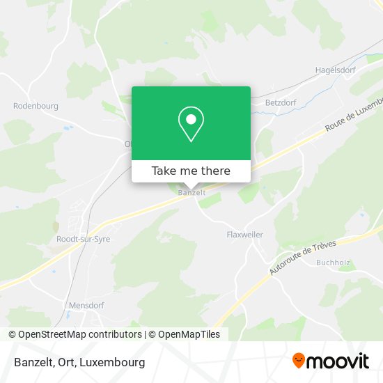 Banzelt, Ort map