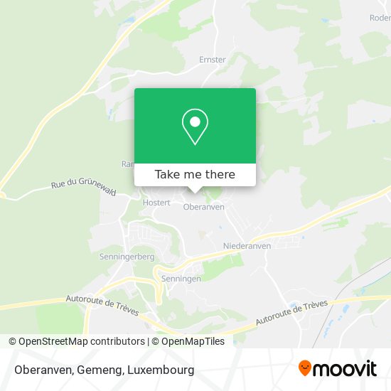Oberanven, Gemeng map