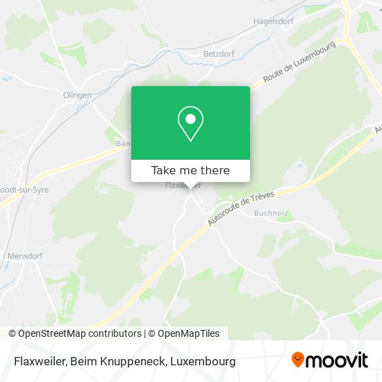 Flaxweiler, Beim Knuppeneck Karte