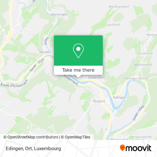 Edingen, Ort map