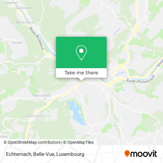 Echternach, Belle-Vue Karte