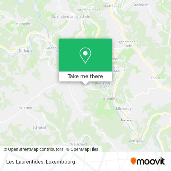 Les Laurentides map